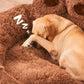 coussin pour chien-FluffyPaw ™ marron - mon amour de chien